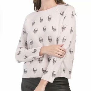 360 Skull Cashmere Tammy Boat Neck Skull Sweater size XS